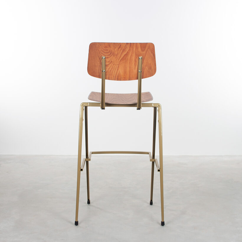 Galvanitas Bar Chair Pearl gold Brown