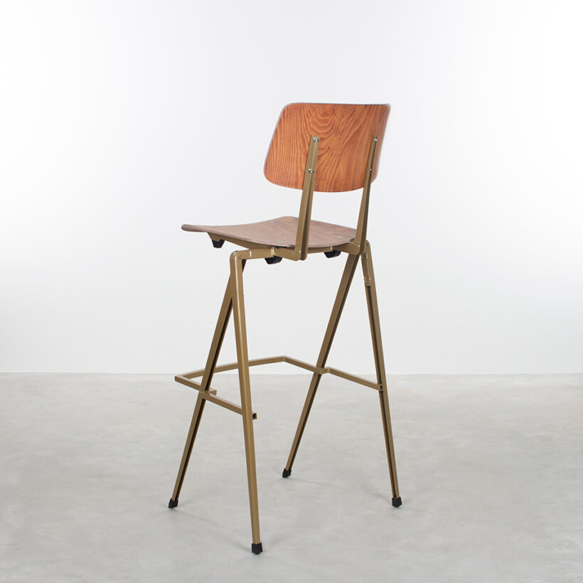 Galvanitas Bar Chair Pearl gold Brown