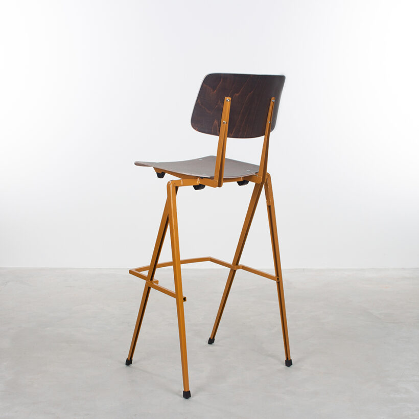 Galvanitas Bar Chair Ocher Brown Ebony