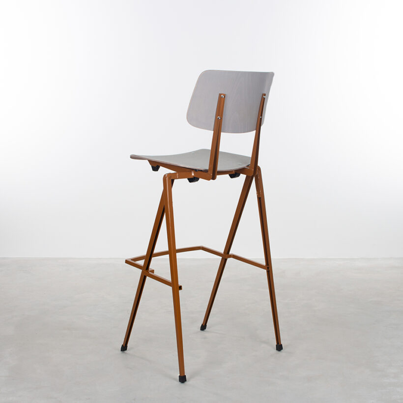 Galvanitas Bar Chair Loam Brown Grey