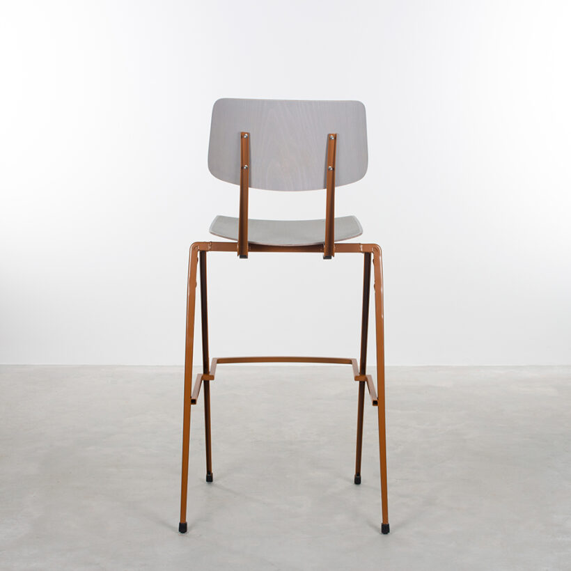 Galvanitas Bar Chair Loam Brown Grey
