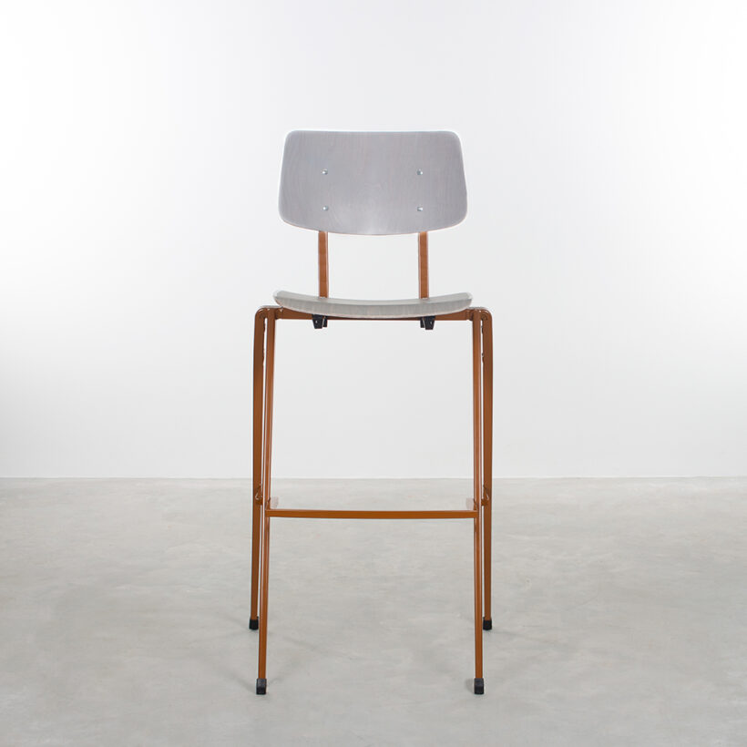 Galvanitas Bar Chair Loam Brown Grey