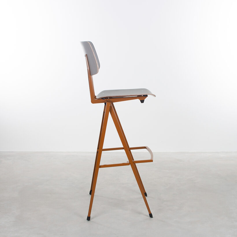 Galvanitas Bar Chair Loam Brown Grey