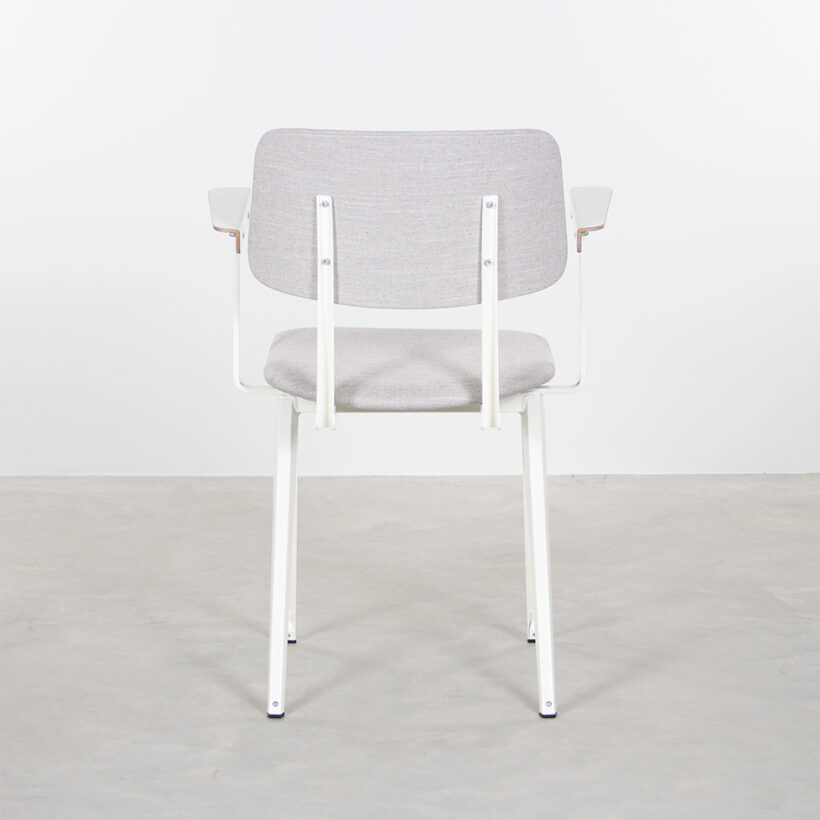 Galvanitas S16 With Armrests White Piquet Ash Grey 40