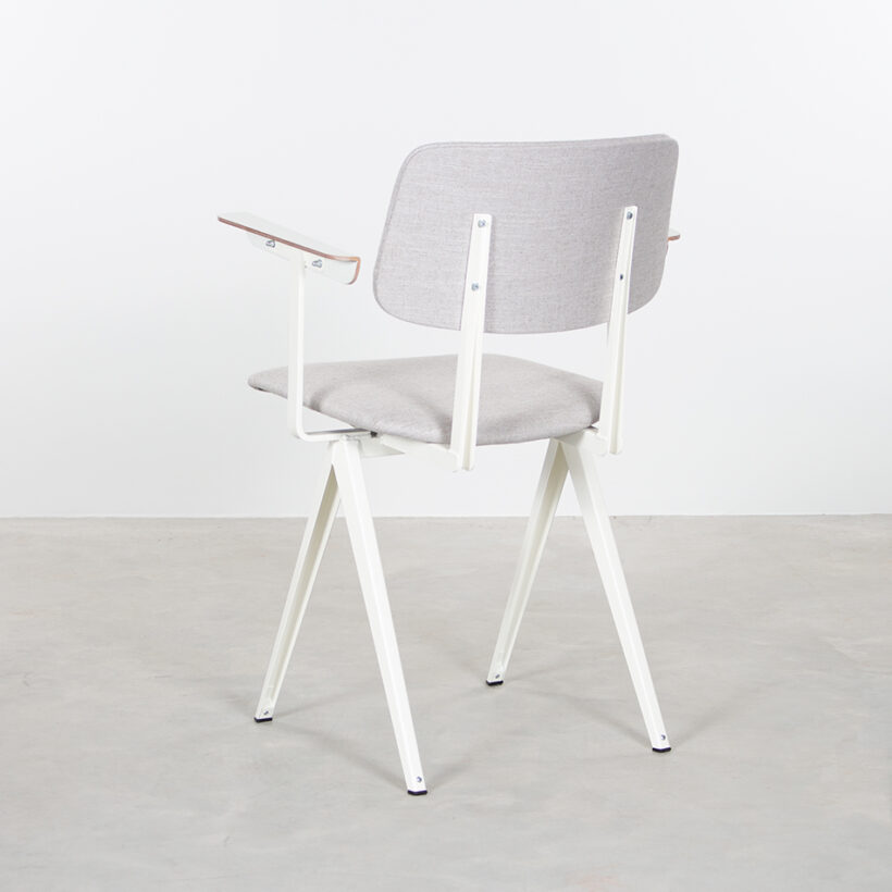 Galvanitas S16 With Armrests White Piquet Ash Grey 40