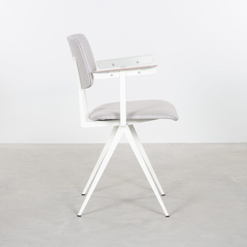 Galvanitas S16 With Armrests White Piquet Ash Grey 40