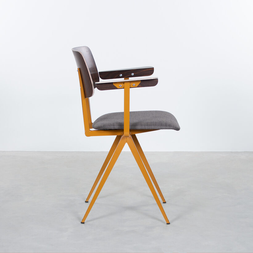 Galvanitas S16 With Armrests Ocher Brown Piquet Coffee 81