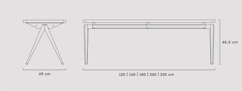 TD4 Bench dimensions
