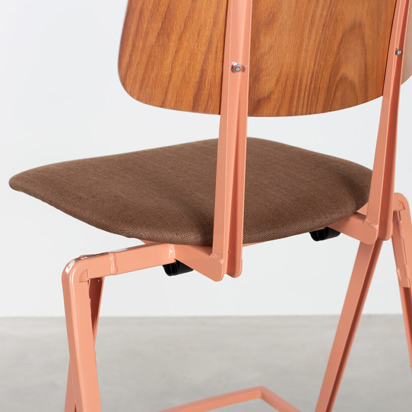 Galvanitas Bar Chair Upholstered Onlyseat Beige Red Piquet Brown 15