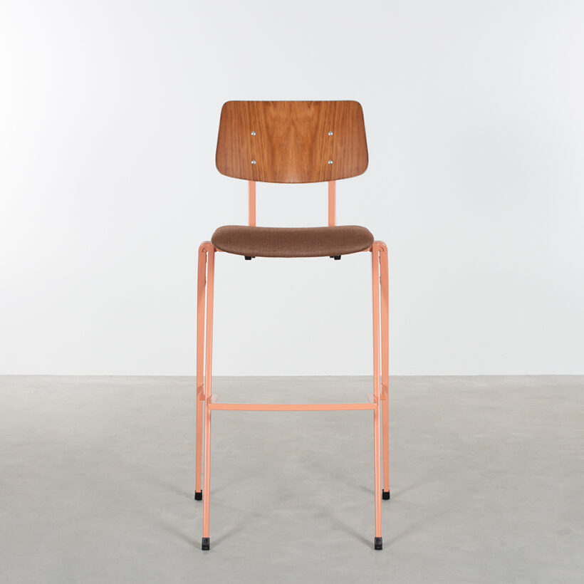 Galvanitas Bar Chair Upholstered Onlyseat Beige Red Piquet Brown 15