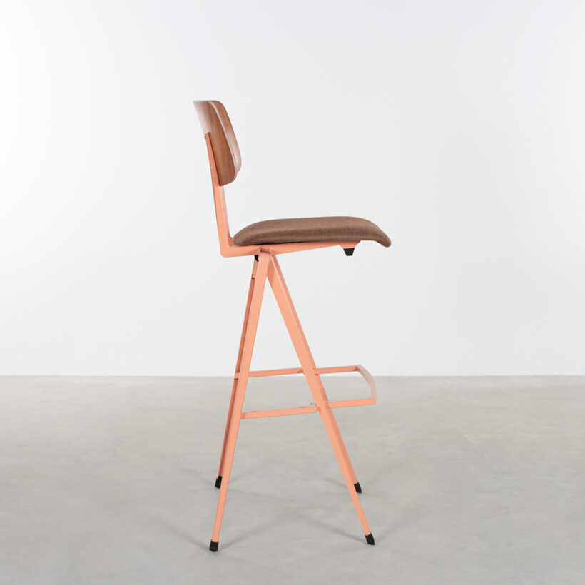 Galvanitas Bar Chair Upholstered Onlyseat Beige Red Piquet Brown 15