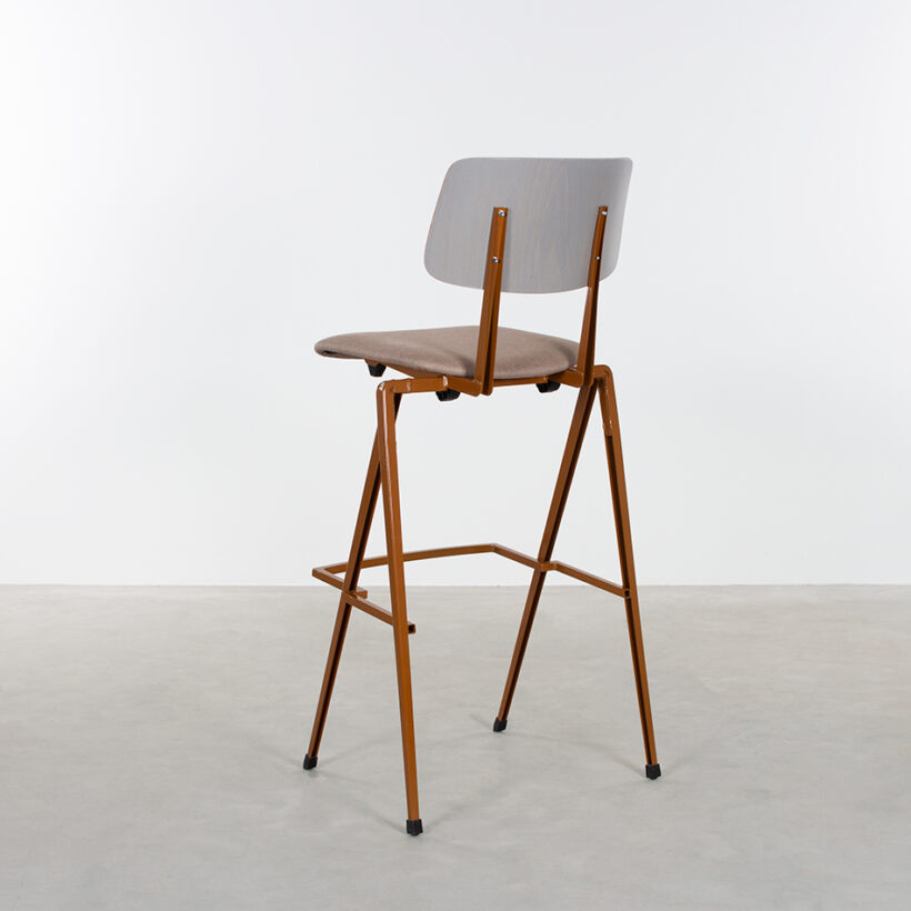Galvanitas Bar Chair Upholstered Onlyseat Loam Brown Piquet Liver 10