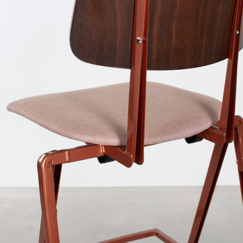 Galvanitas Bar Chair Upholstered Onlyseat Pearl Copper Piquet Blossom 166