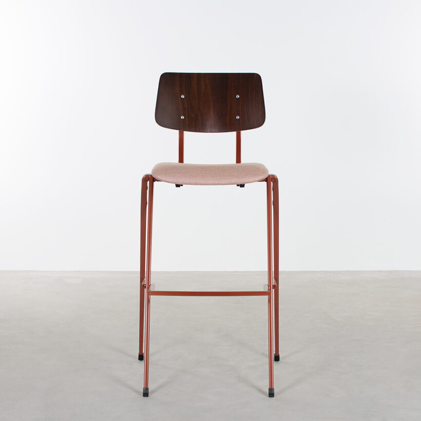 Galvanitas Bar Chair Upholstered Onlyseat Pearl Copper Piquet Blossom 166