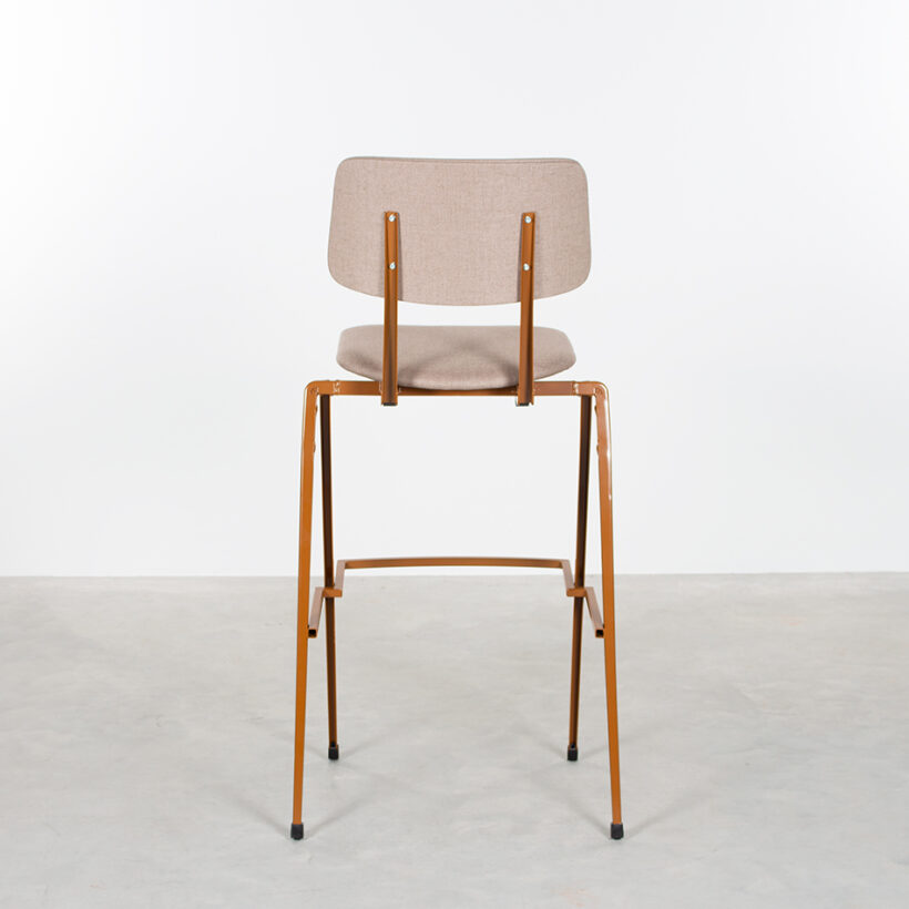 Galvanitas Bar Chair Upholstered Loam Brown Piquet Liver 10