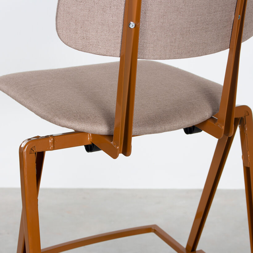 Galvanitas Bar Chair Upholstered Loam Brown Piquet Liver 10