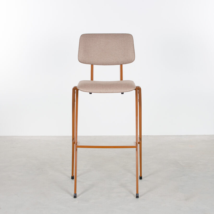 Galvanitas Bar Chair Upholstered Loam Brown Piquet Liver 10