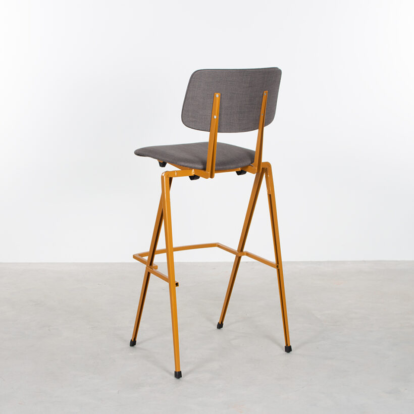 Galvanitas BaGalvanitas Bar Chair Upholstered Ocher Brown Piquet Coffee 81r Chair Ocher Brown Piquet Coffee 81