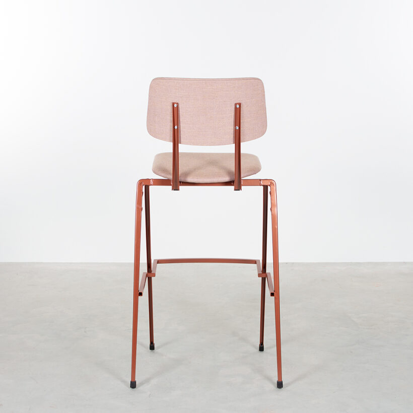 Galvanitas Bar Chair Upholstered Pearl Copper Piquet Blossom 166