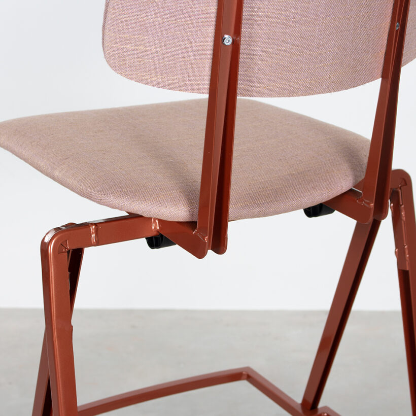 Galvanitas Bar Chair Upholstered Pearl Copper Piquet Blossom 166