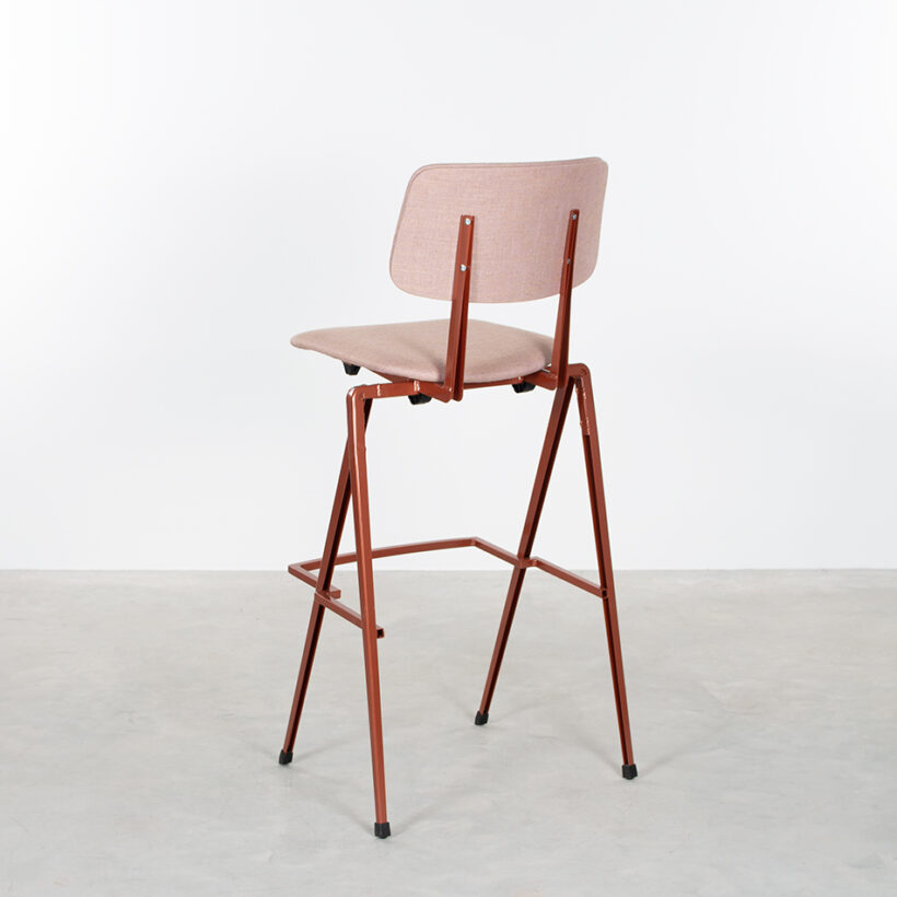 Galvanitas Bar Chair Upholstered Pearl Copper Piquet Blossom 166